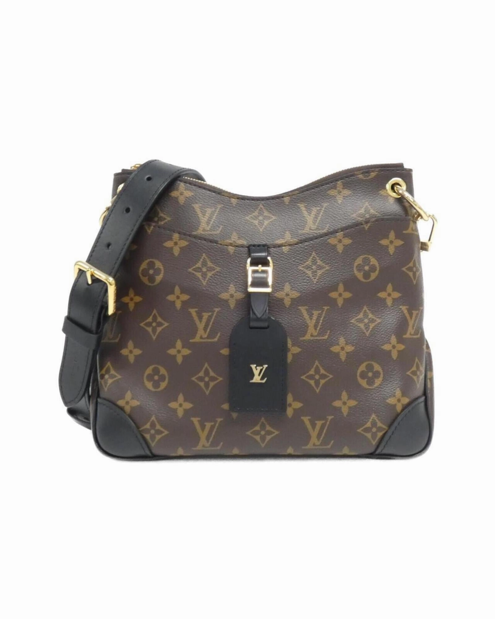 Designer Canvas Crossbody Bag with Dust Bag and Name Tag