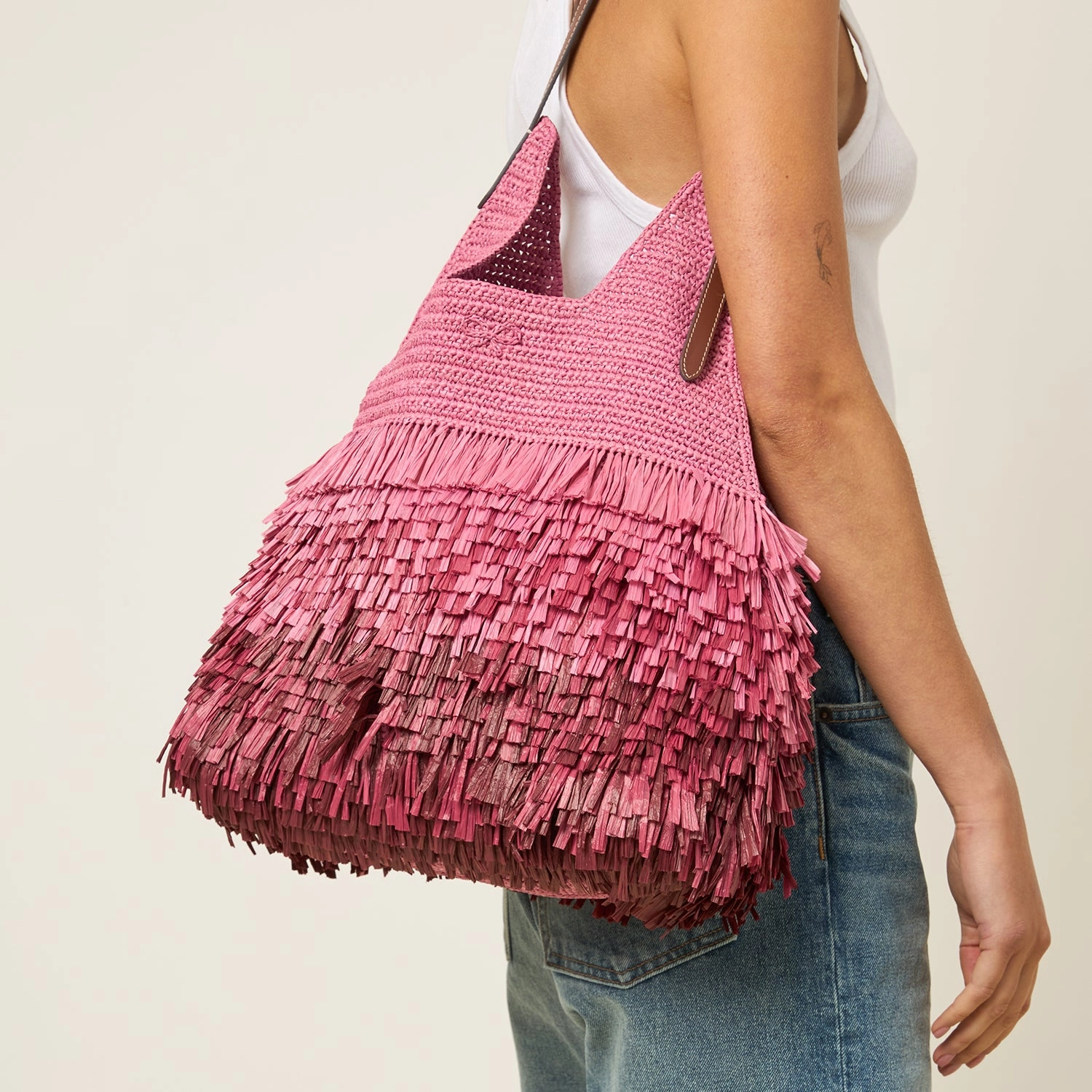 Dgrad Shag Raffia Bag