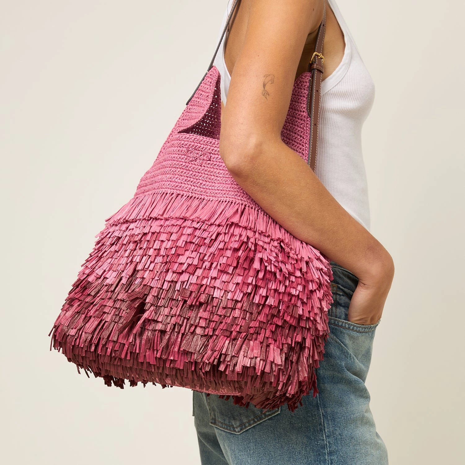 Dgrad Shag Raffia Bag