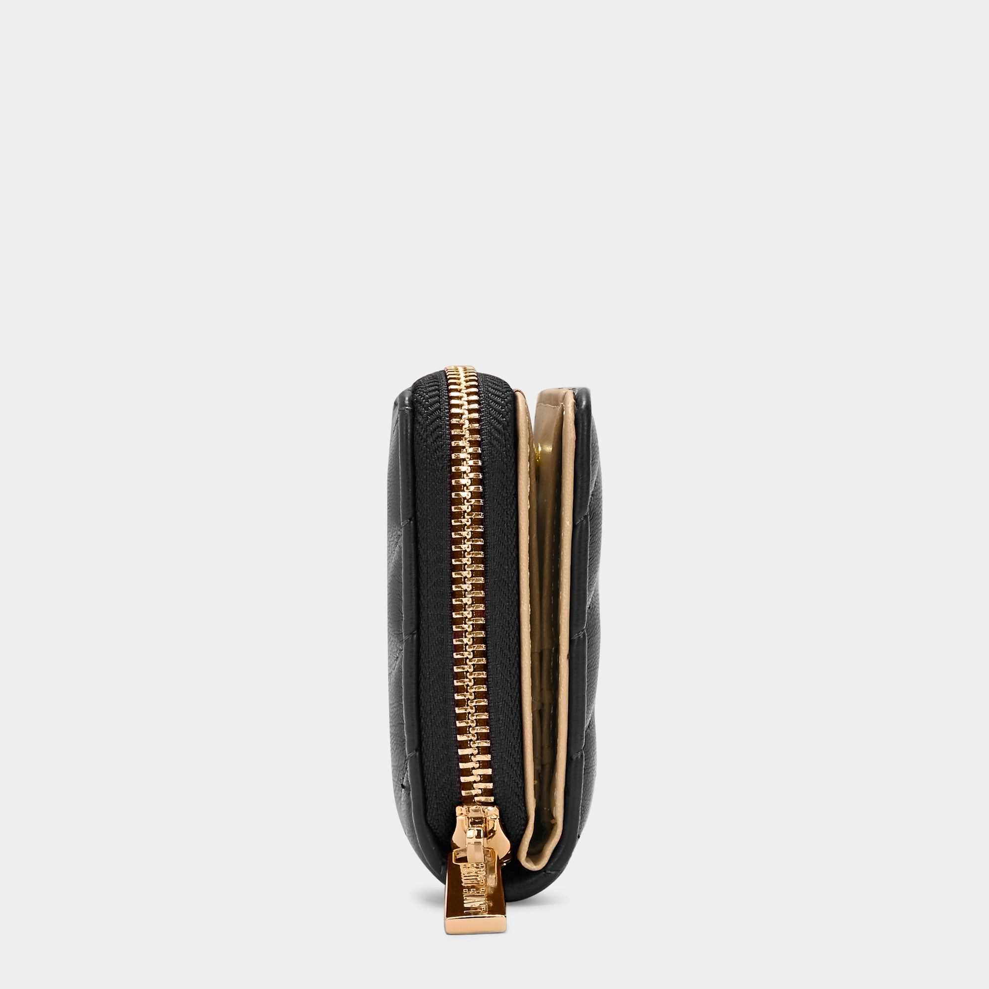 Diagonal Flap25 Small Zip Wallet