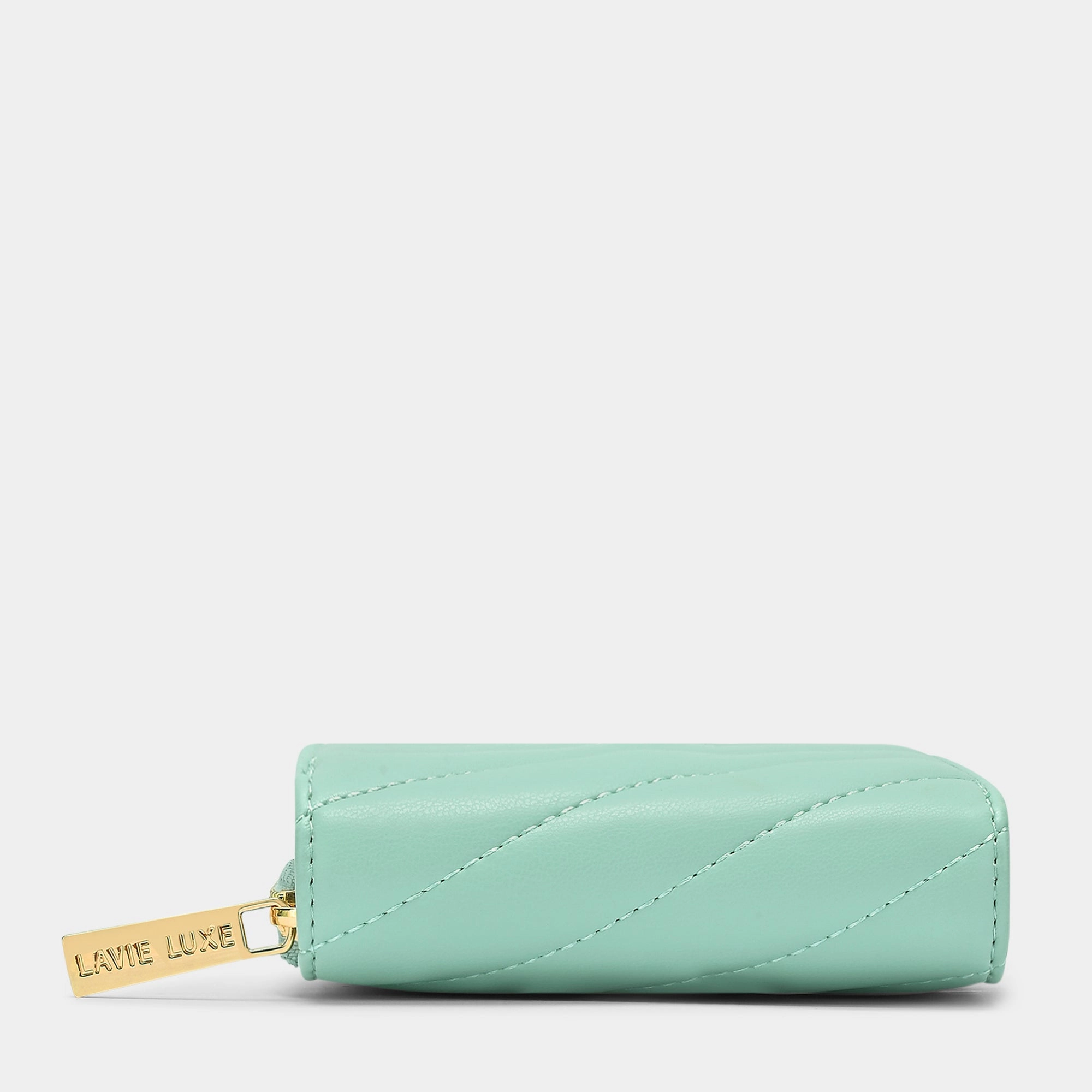 Diagonal Flap25 Small Zip Wallet