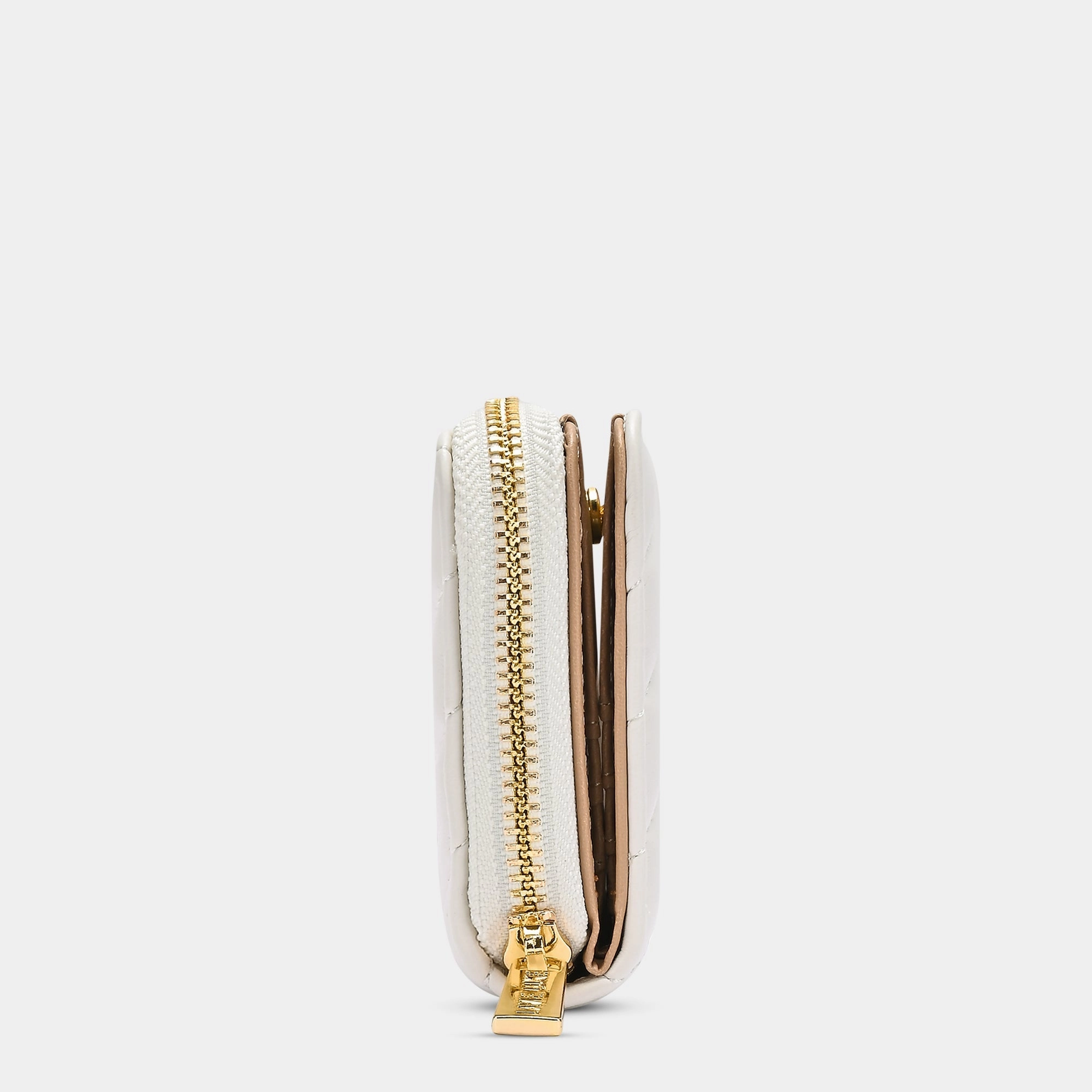 Diagonal Flap25 Small Zip Wallet