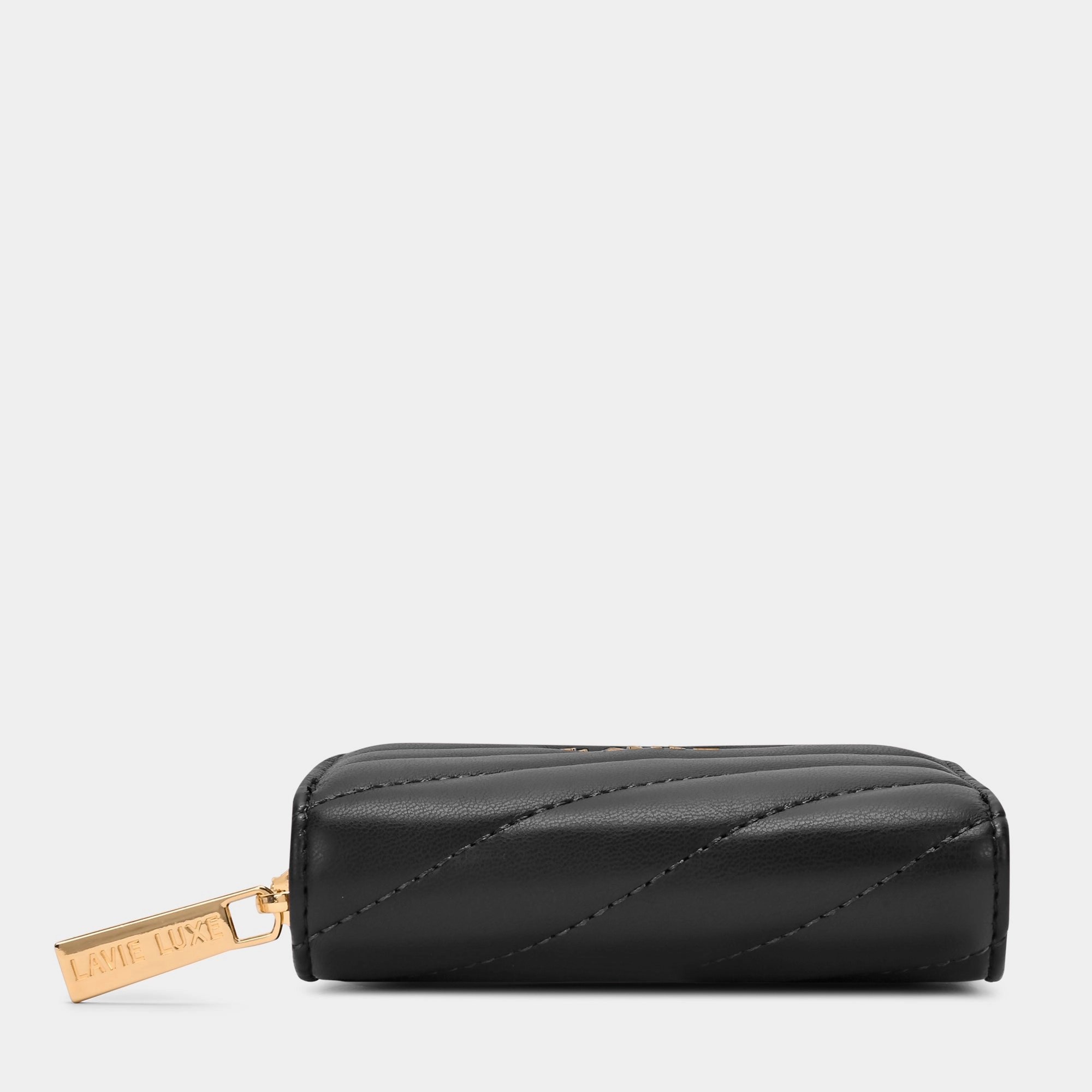 Diagonal Flap25 Small Zip Wallet