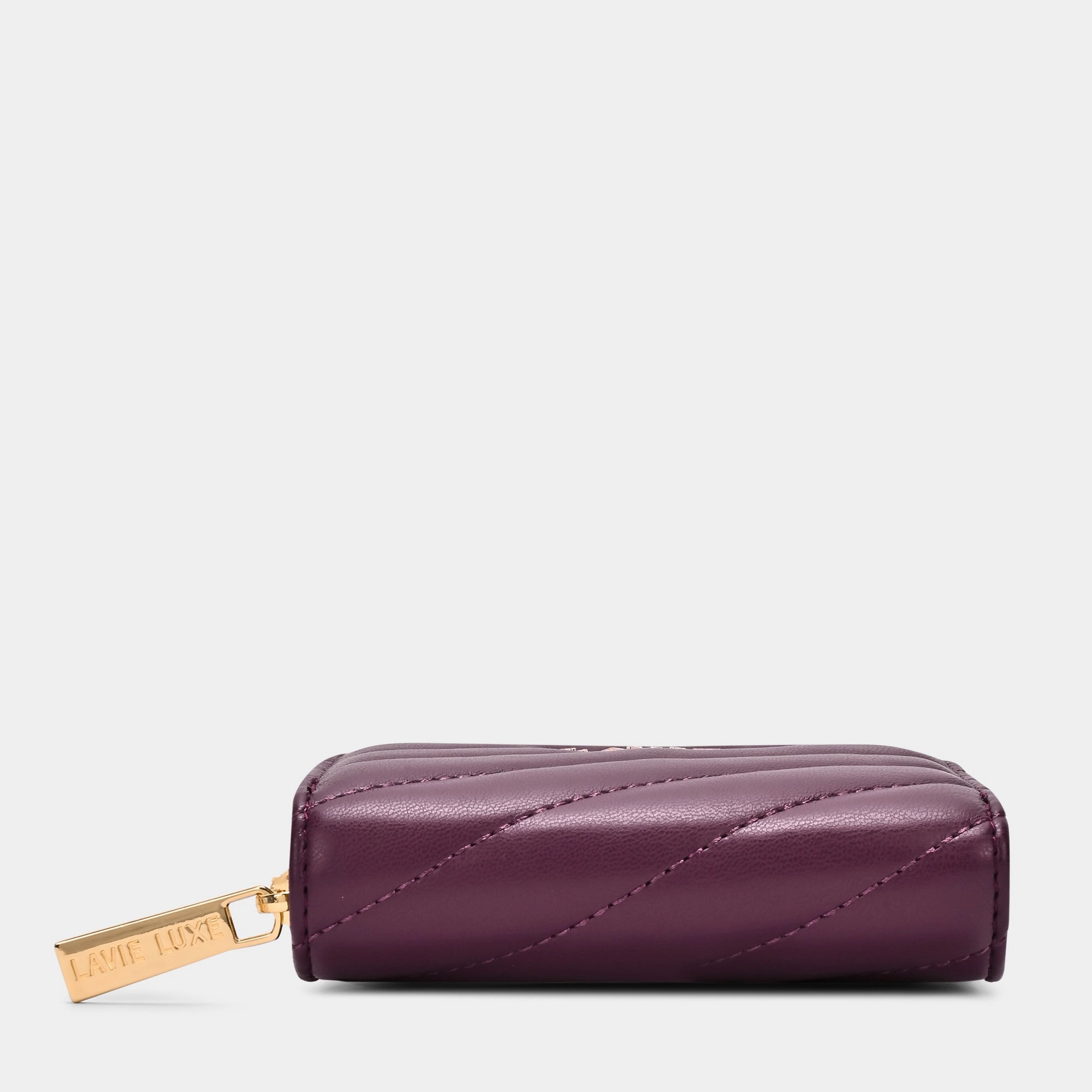 Diagonal Flap25 Small Zip Wallet