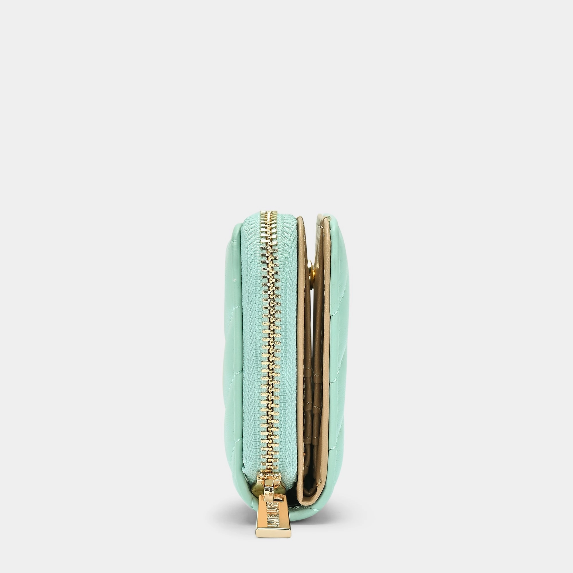 Diagonal Flap25 Small Zip Wallet