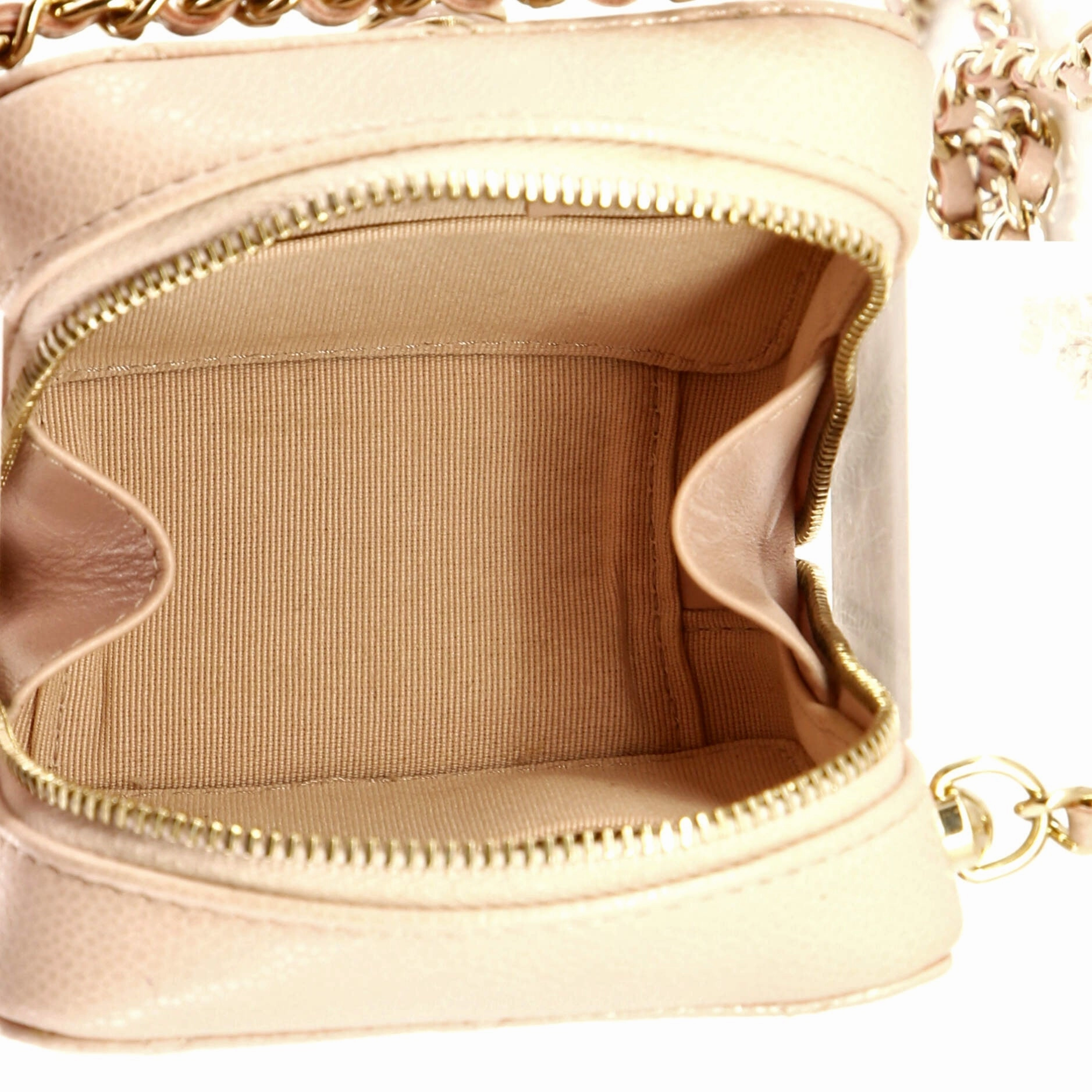 Diamond CC Zip Crossbody Quilted Caviar Mini