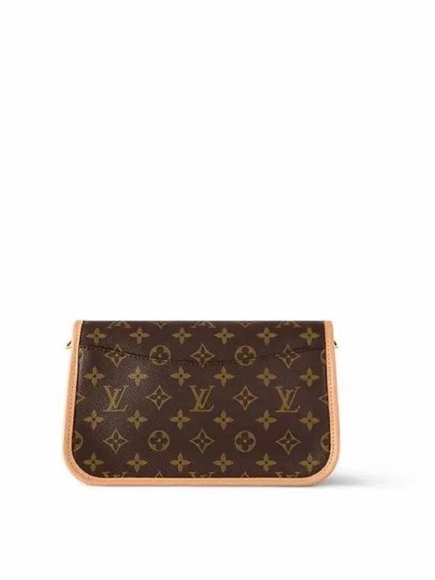 Diane Monogram Shoulder Bag Brown