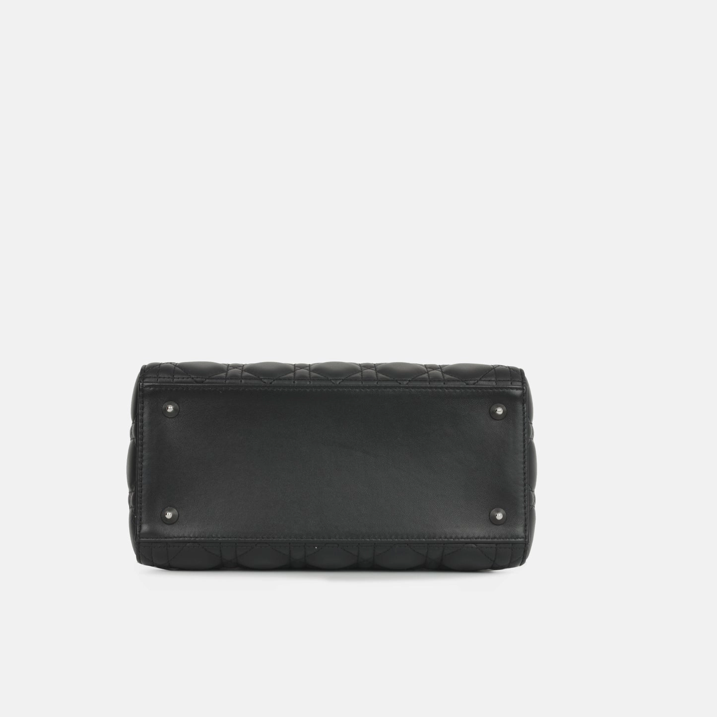 Dior - Lady Dior - Black Cannage Lambskin CGHW - 2020 - Pre-Loved