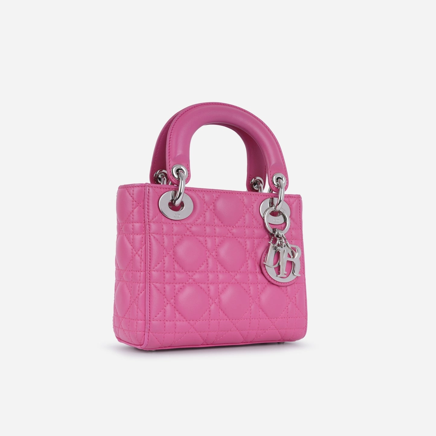 Dior Dior - Mini Lady Dior - Pink Lambskin SHW - 2012 - Pre-Loved