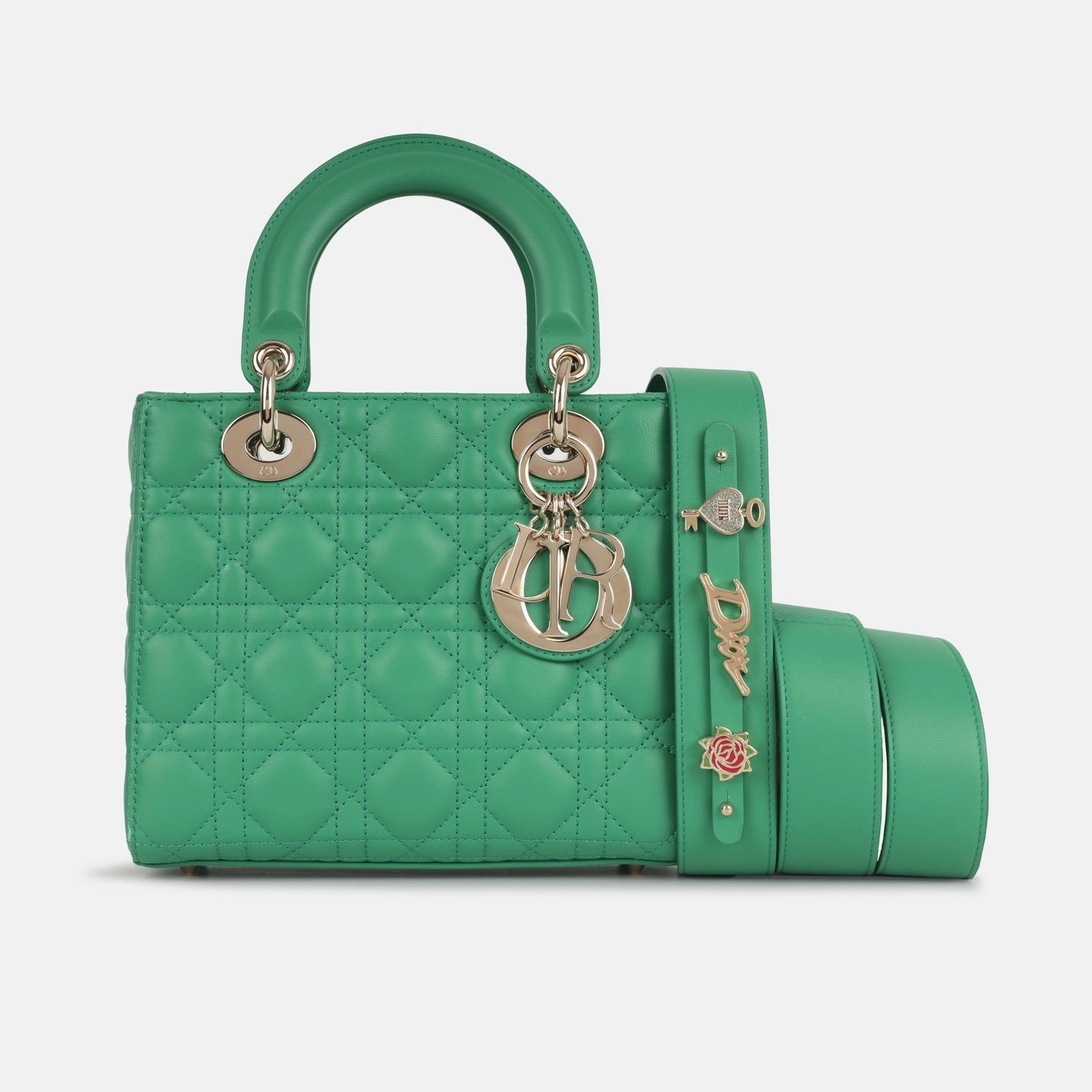Dior Dior - My ABCDior - Small - Green Lambskin CGHW - 2023 - Pre-Loved