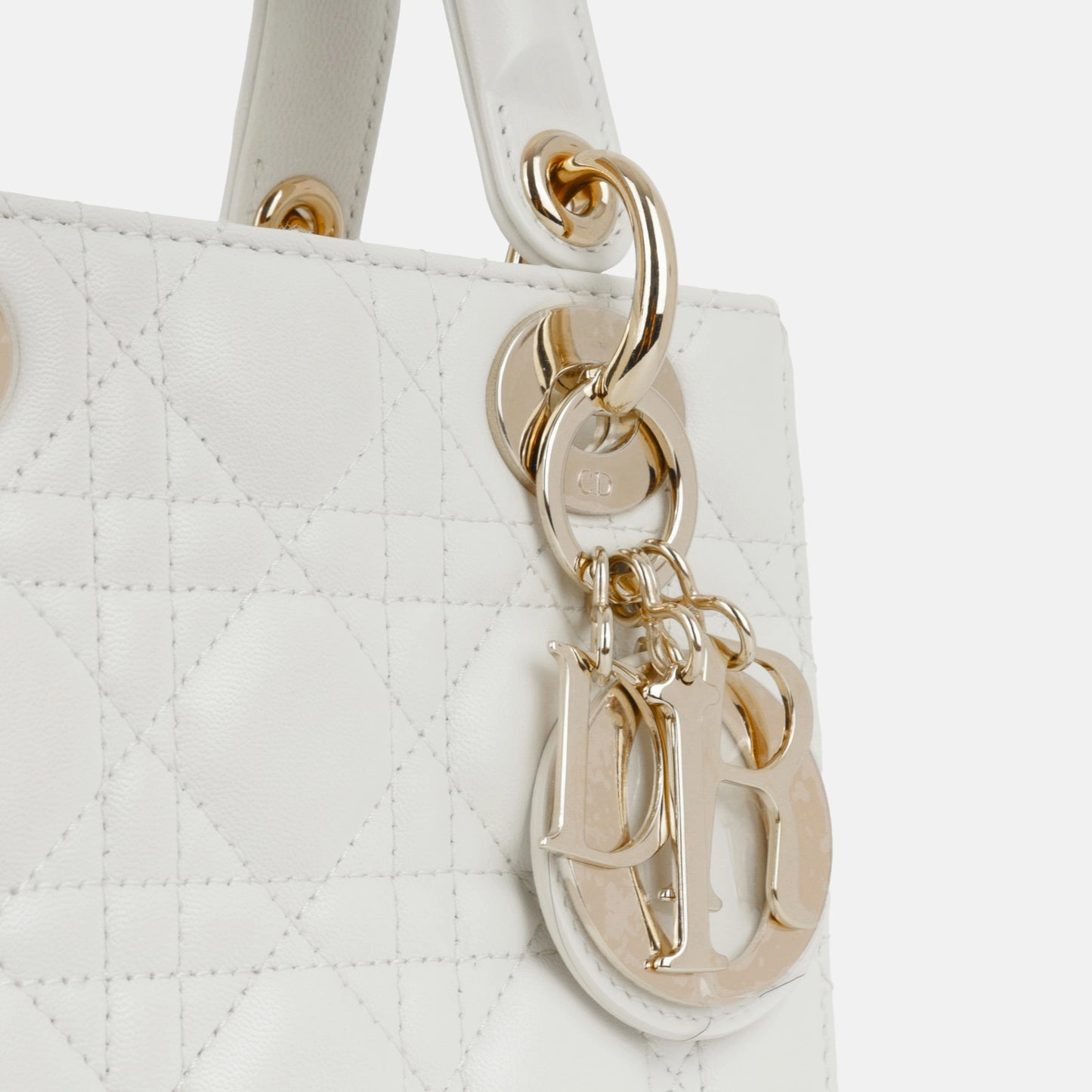 Dior Dior - My ABCDior - Small - Latte Lambskin CGHW - Pre-loved - 2022