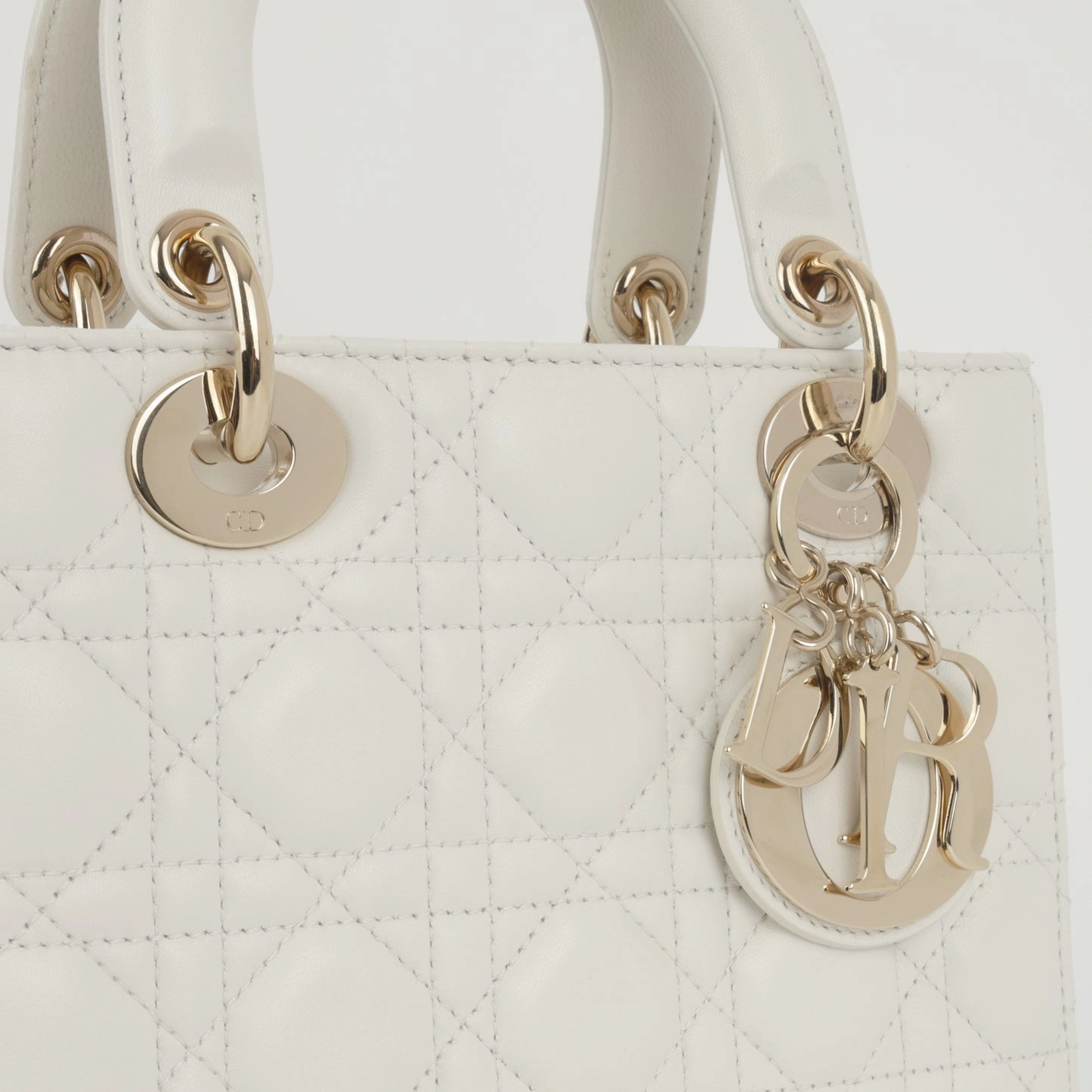 Dior Dior - My ABCDior - Small - Latte Lambskin CGHW - Pre-loved - 2022