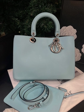 Dior Diorissimo Baby Blue Crossbody Handbag