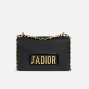 Dior Jadior Flap Bag Black Calfskin Leather GHW