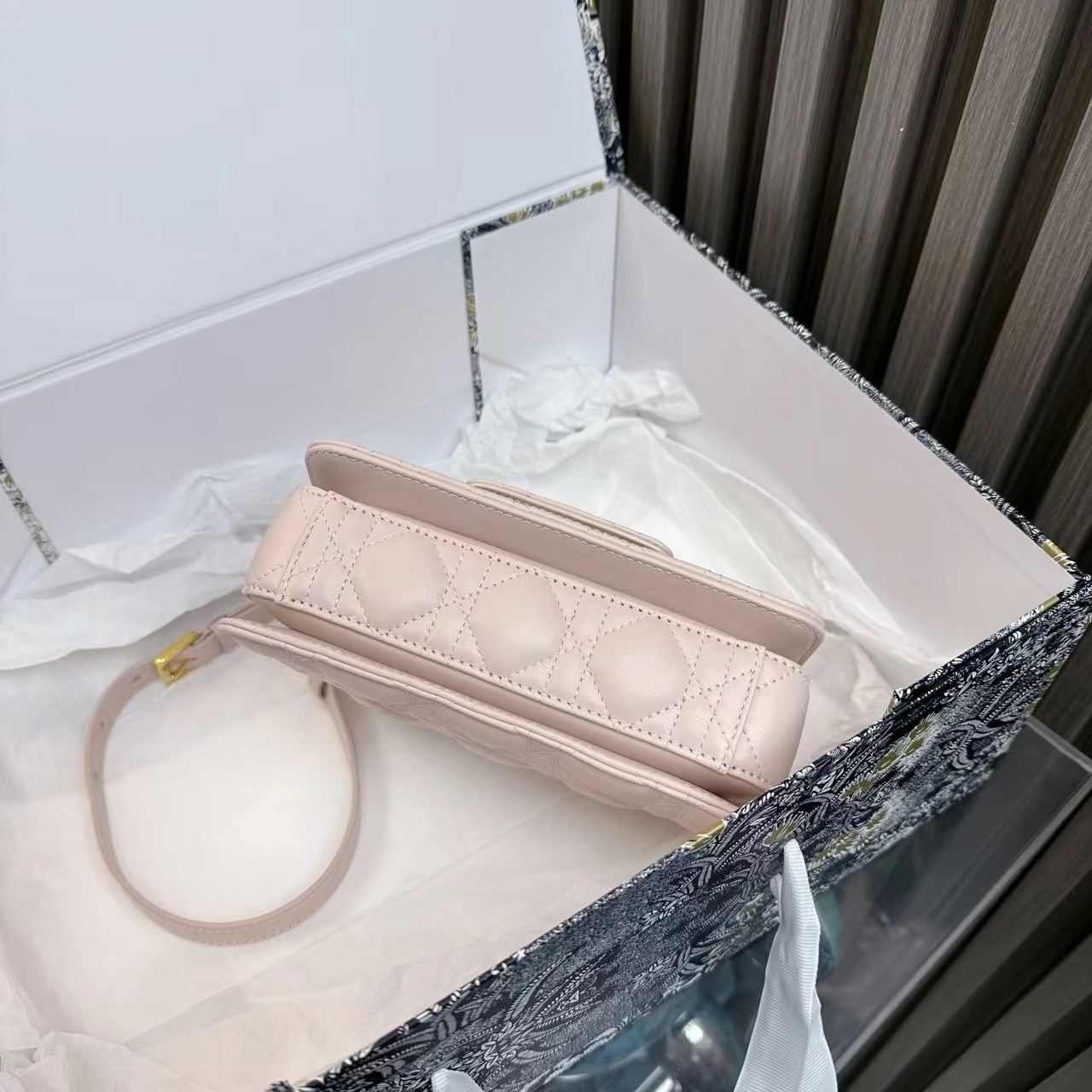 Dior Jolie Pink Leather Shoulder Bag - Preloved 10687928