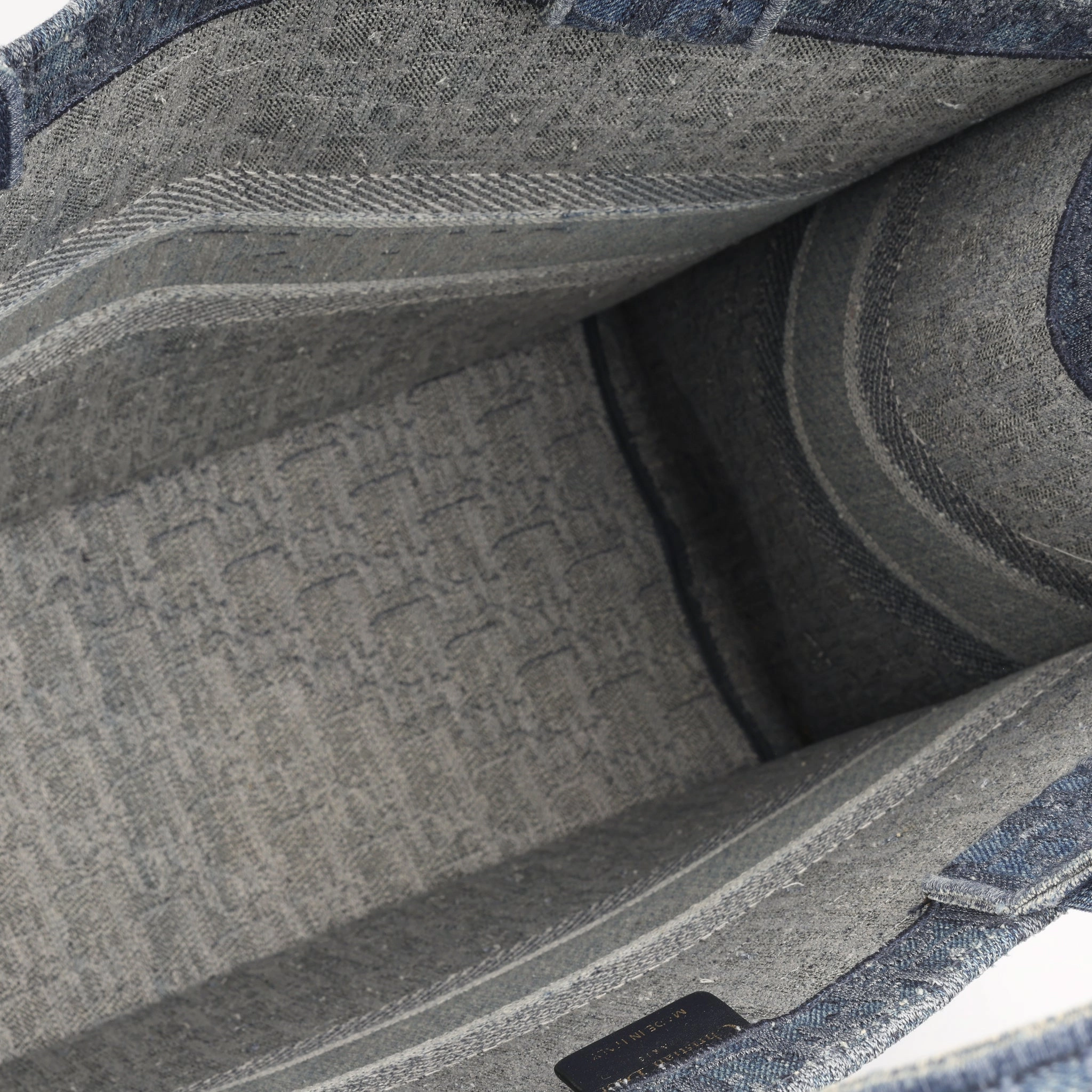 Dior Large Book Tote - Blue Denim