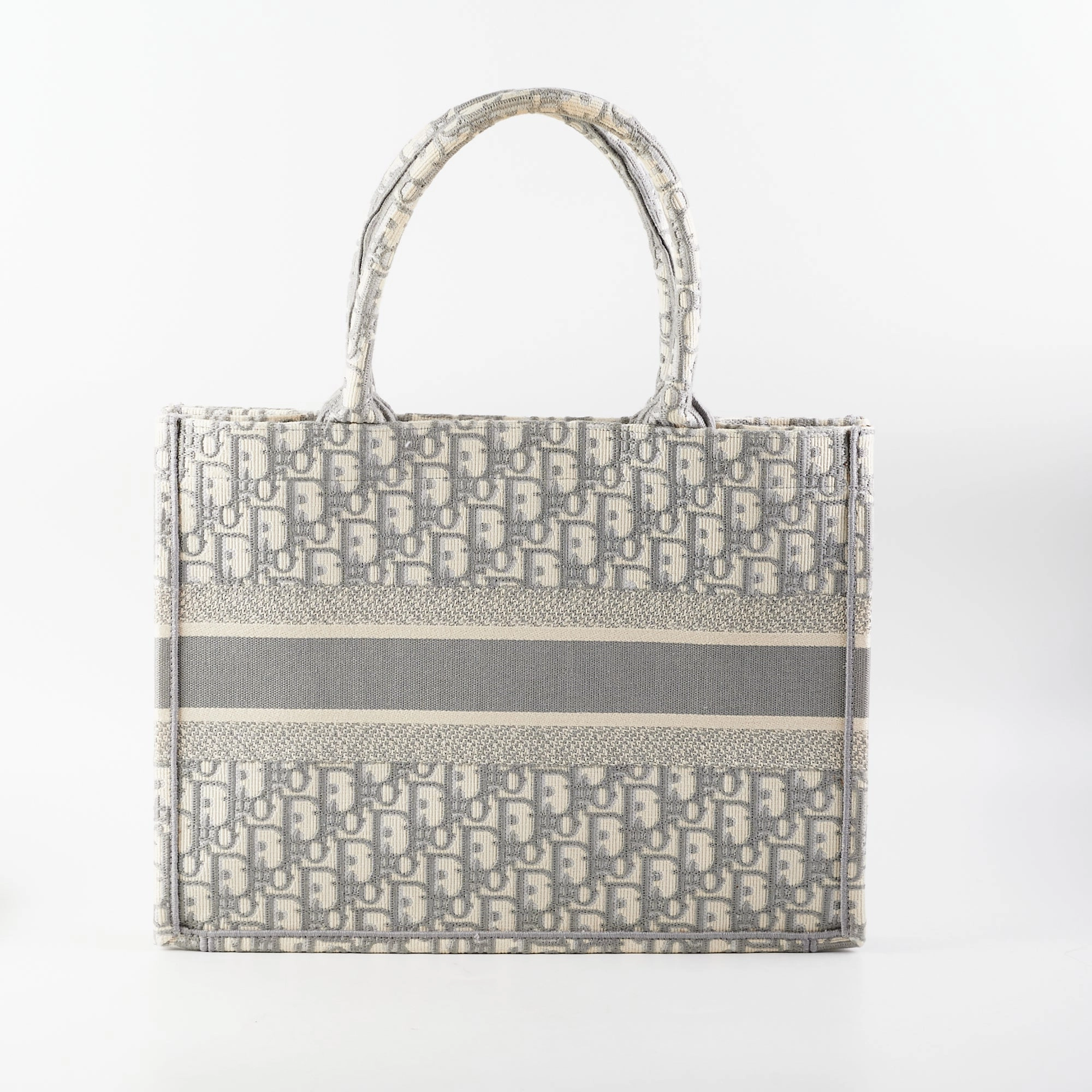 Dior Medium Book Tote Oblique Grey