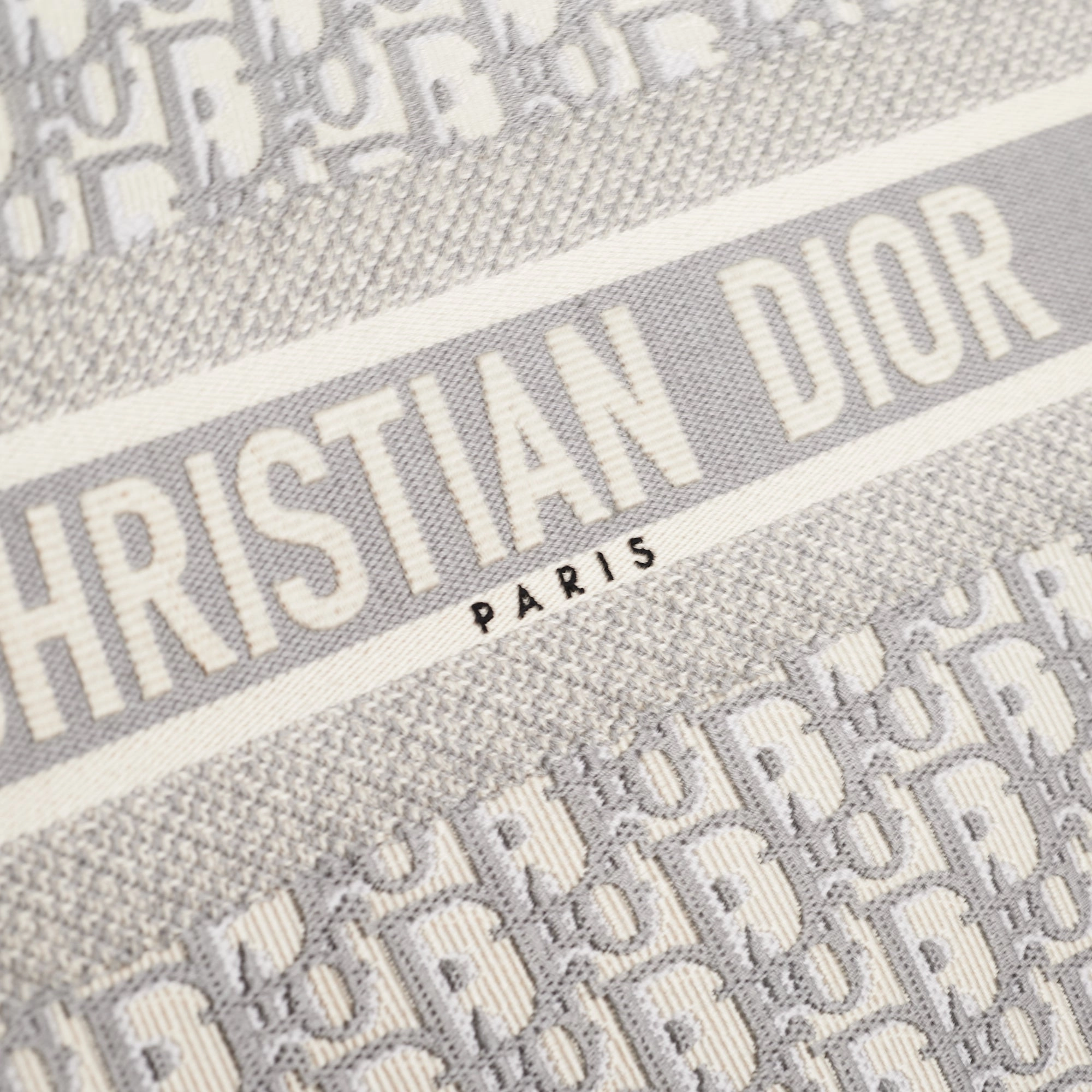 Dior Medium Book Tote Oblique Grey