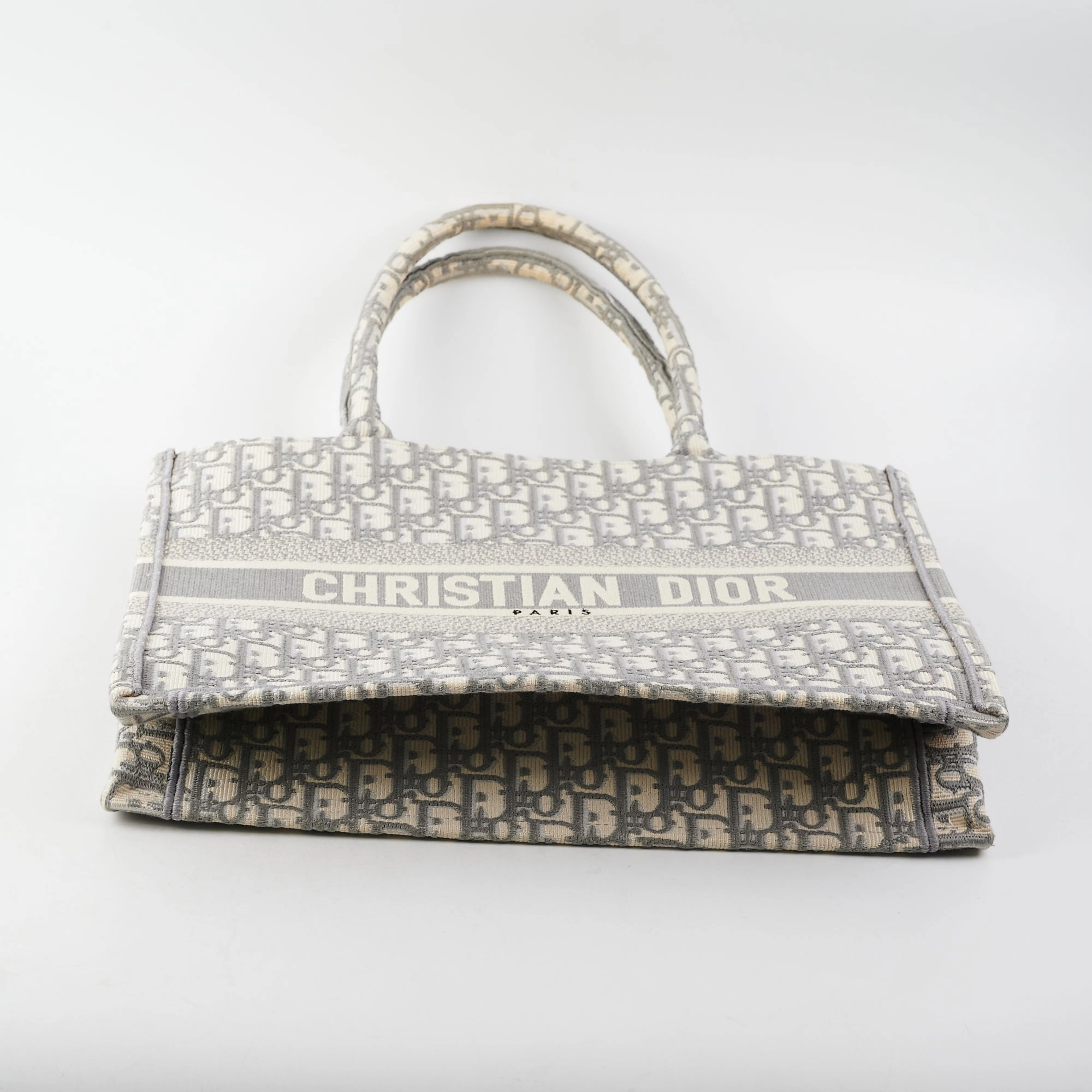 Dior Medium Book Tote Oblique Grey