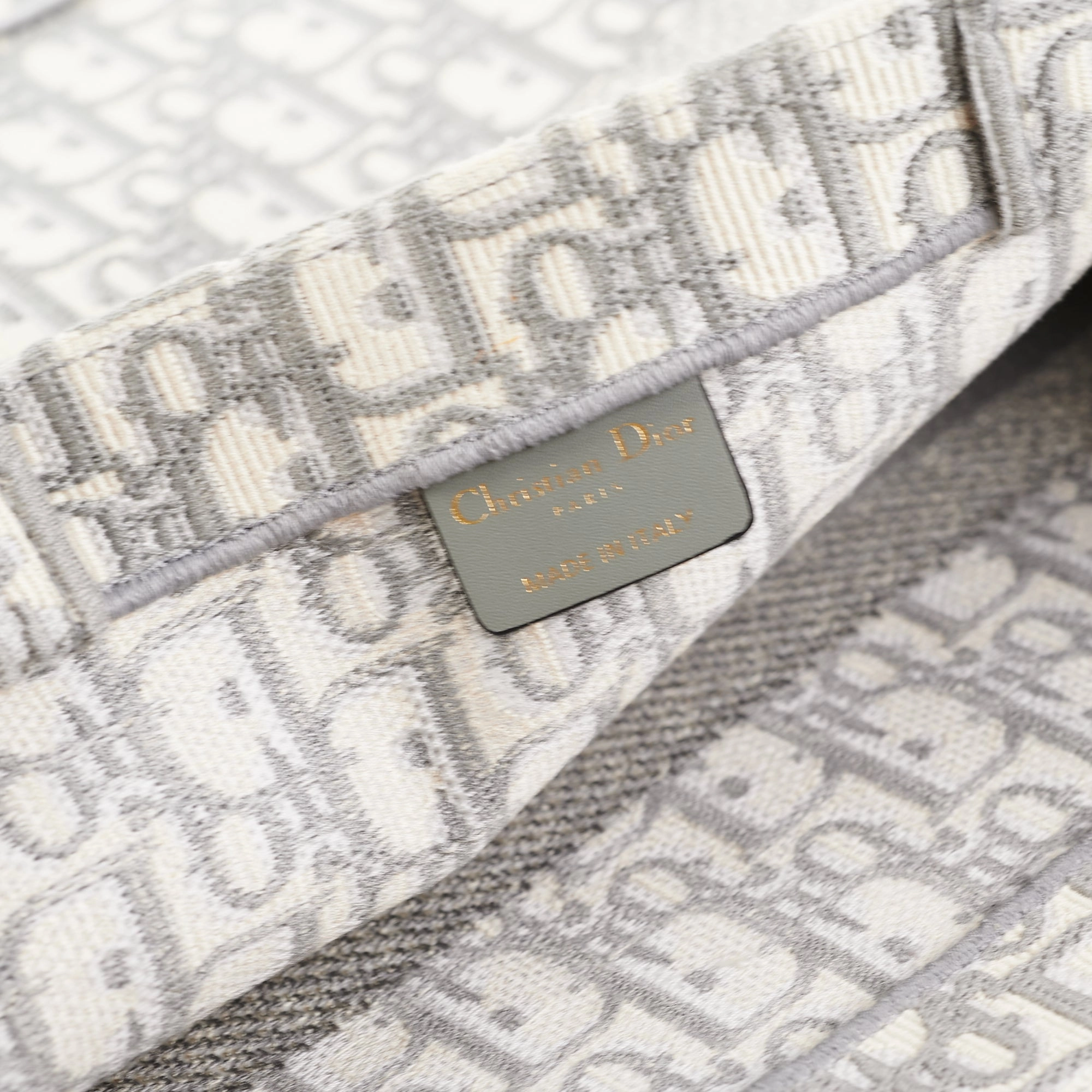 Dior Medium Book Tote Oblique Grey