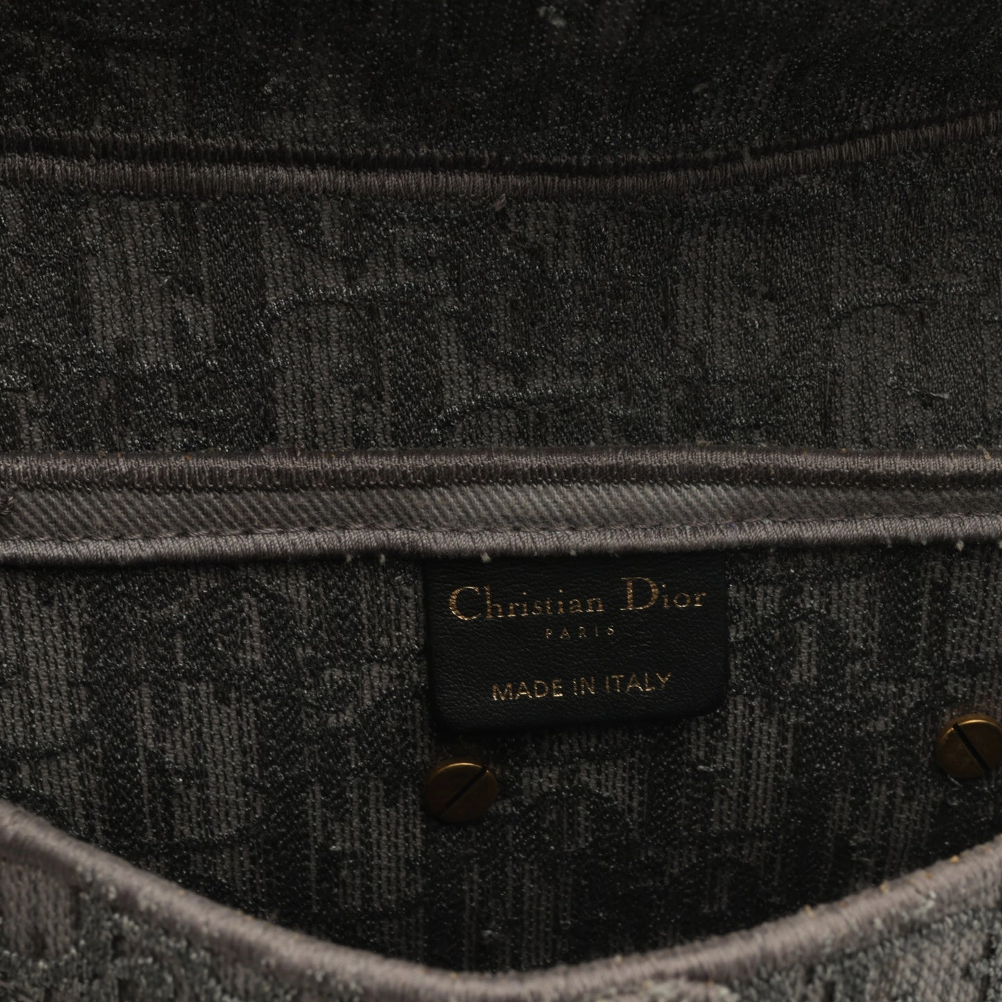 Dior Medium Saddle Bag Grey Oblique Canvas GHW