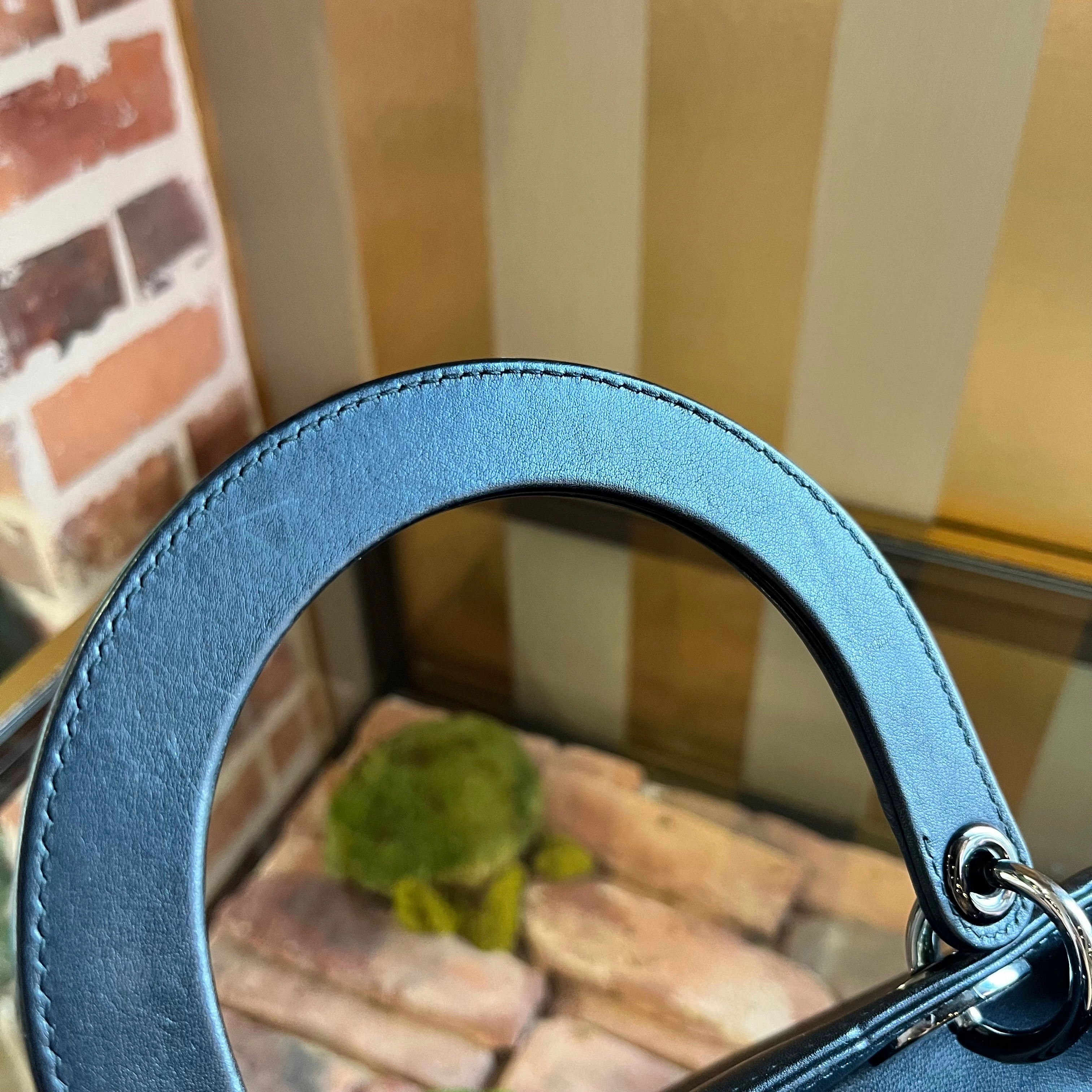 DIOR x Andy Warhol Lady Dior Medium Calfskin Tote Bag