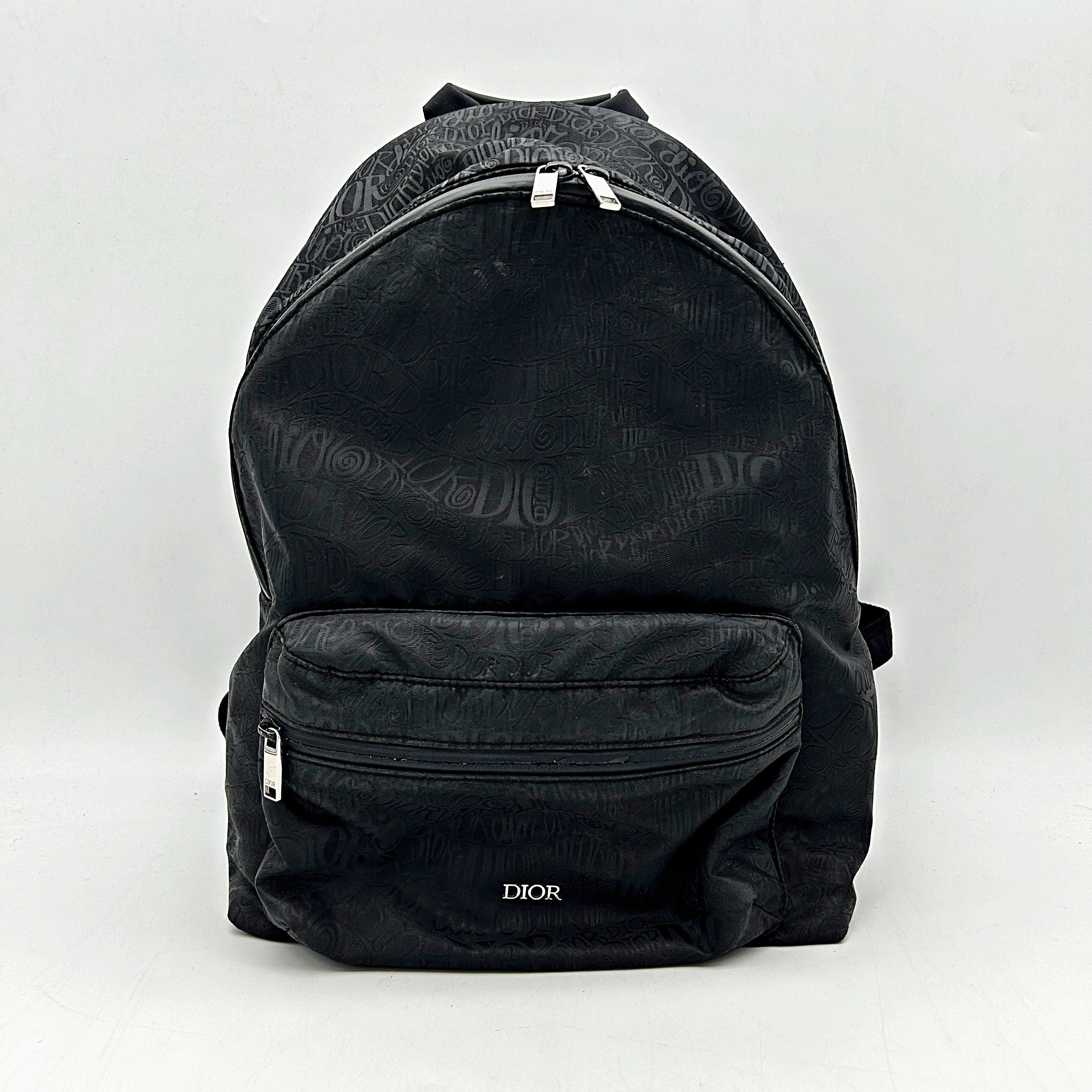 DIOR x Shawn Stussy Nylon Backpack - Black Backpacks, Bags LA34700