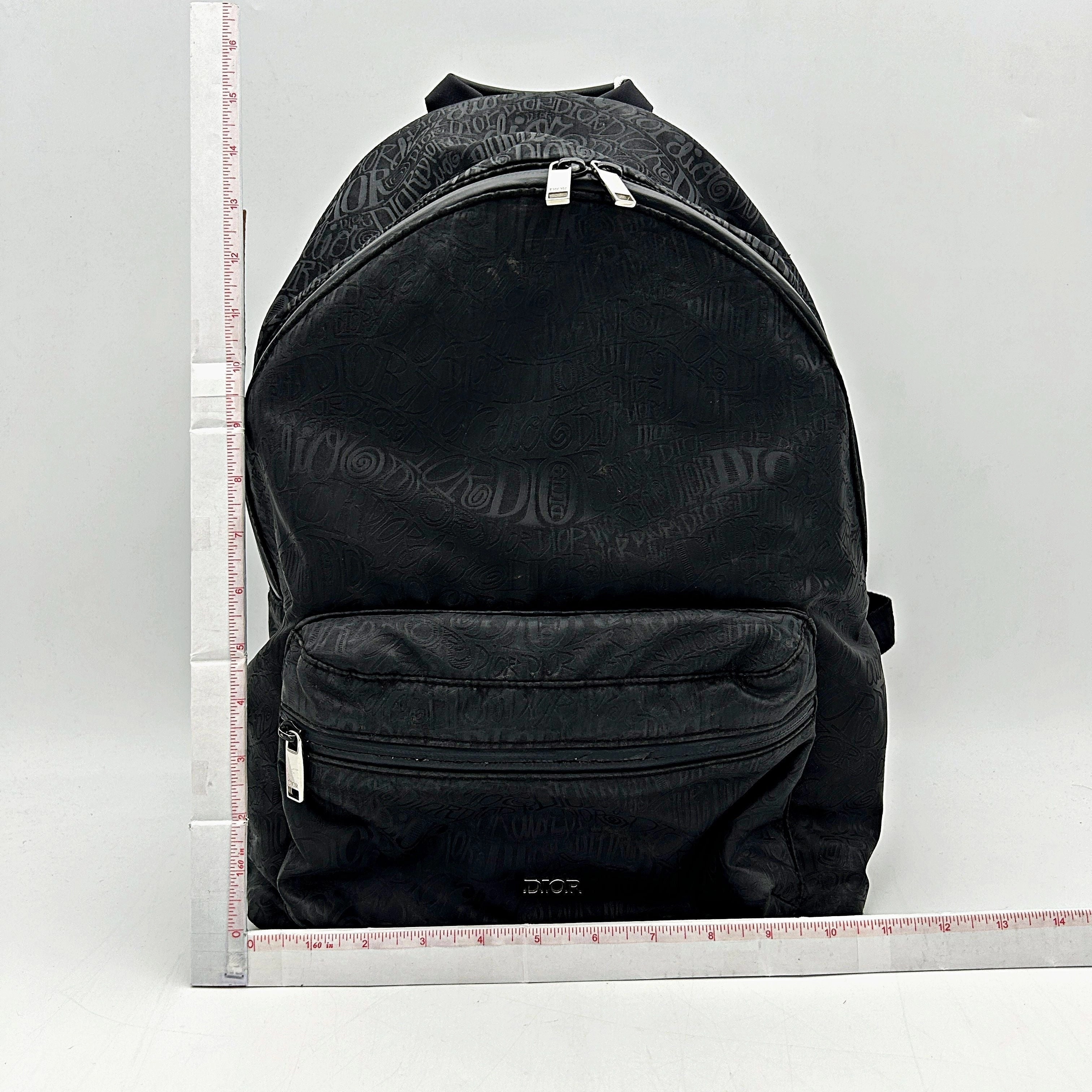 DIOR x Shawn Stussy Nylon Backpack - Black Backpacks, Bags LA34700