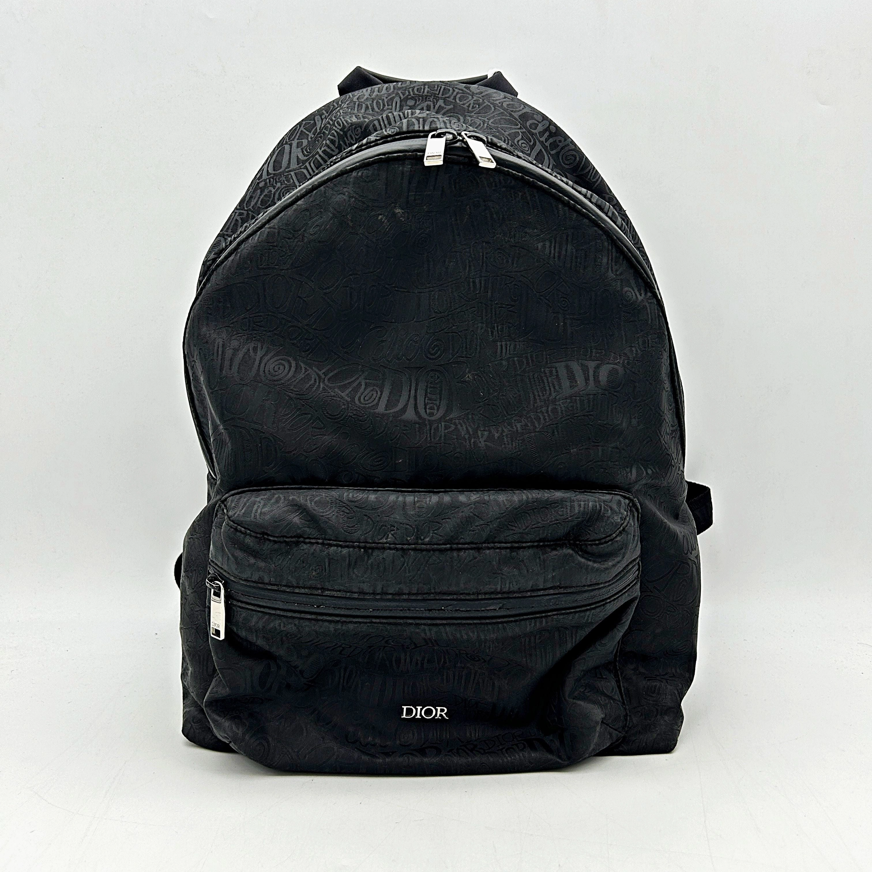 DIOR x Shawn Stussy Nylon Backpack - Black Backpacks, Bags LA34700