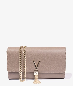 Divina large clutch in taupe