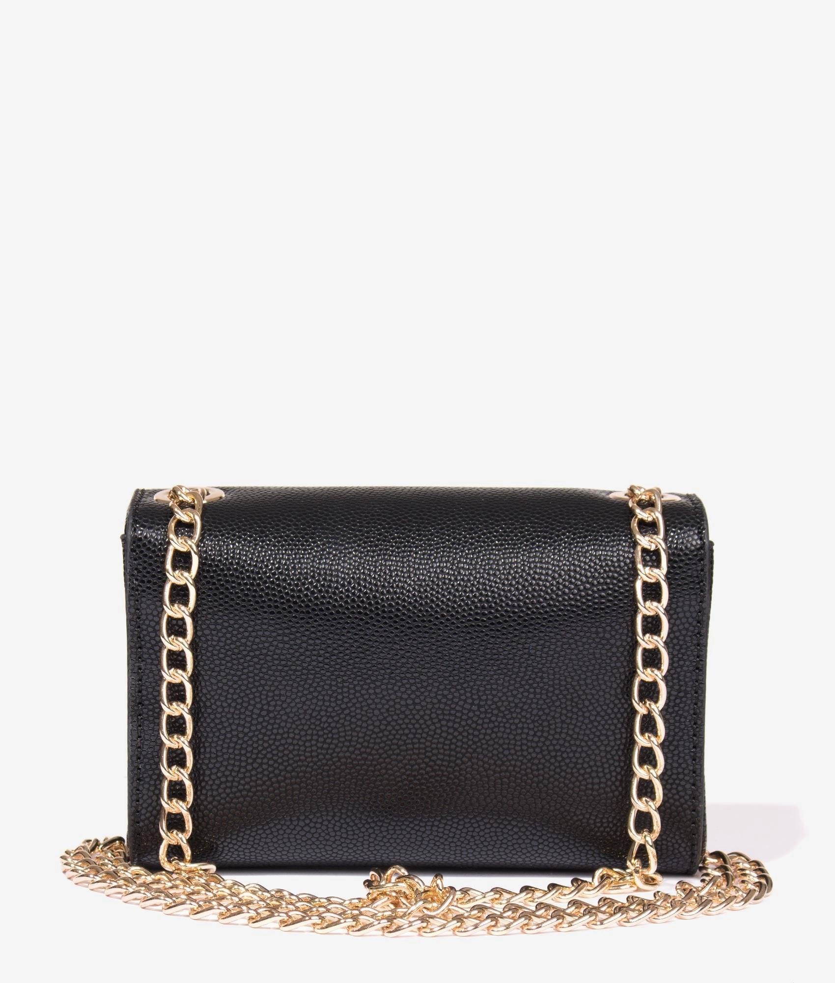 Divina small clutch in black & gold