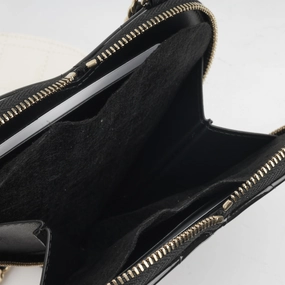 Double Heart Crossbody - Black/White