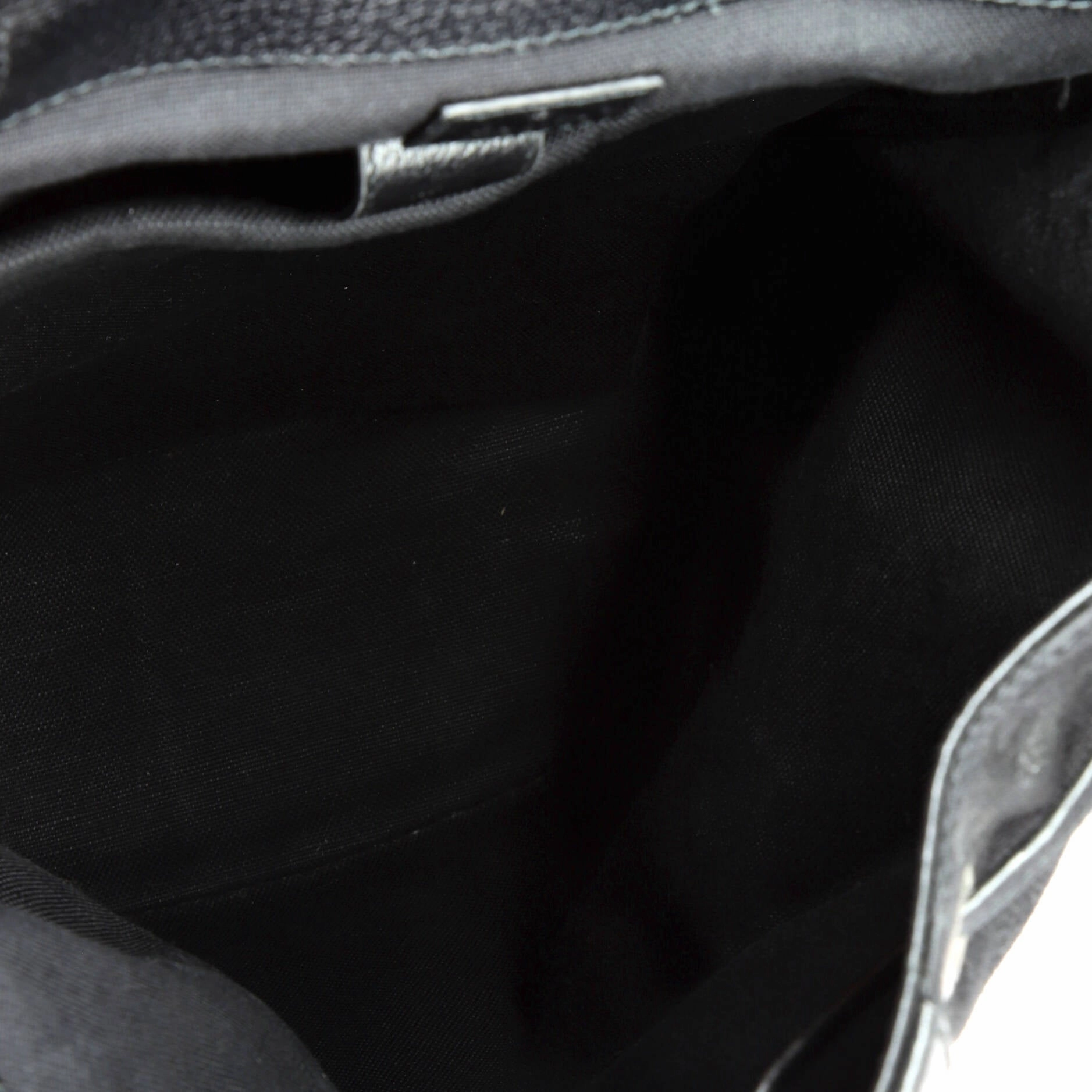 Double Pocket Belt Backpack Jumbo GG Canvas and Leather Large