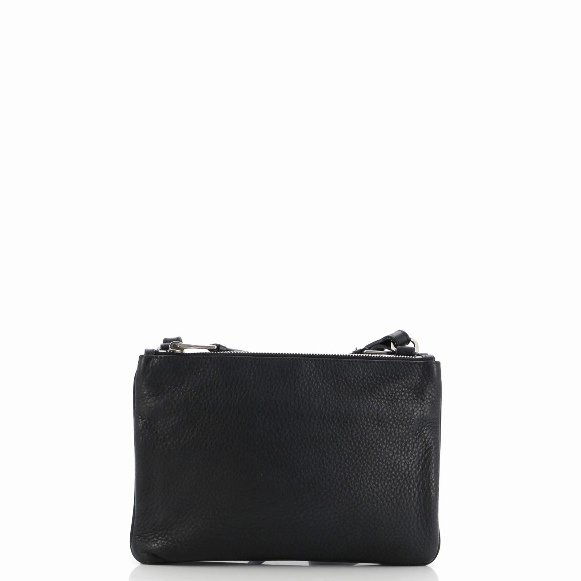 Double Zip Crossbody Bag Vitello Daino Small