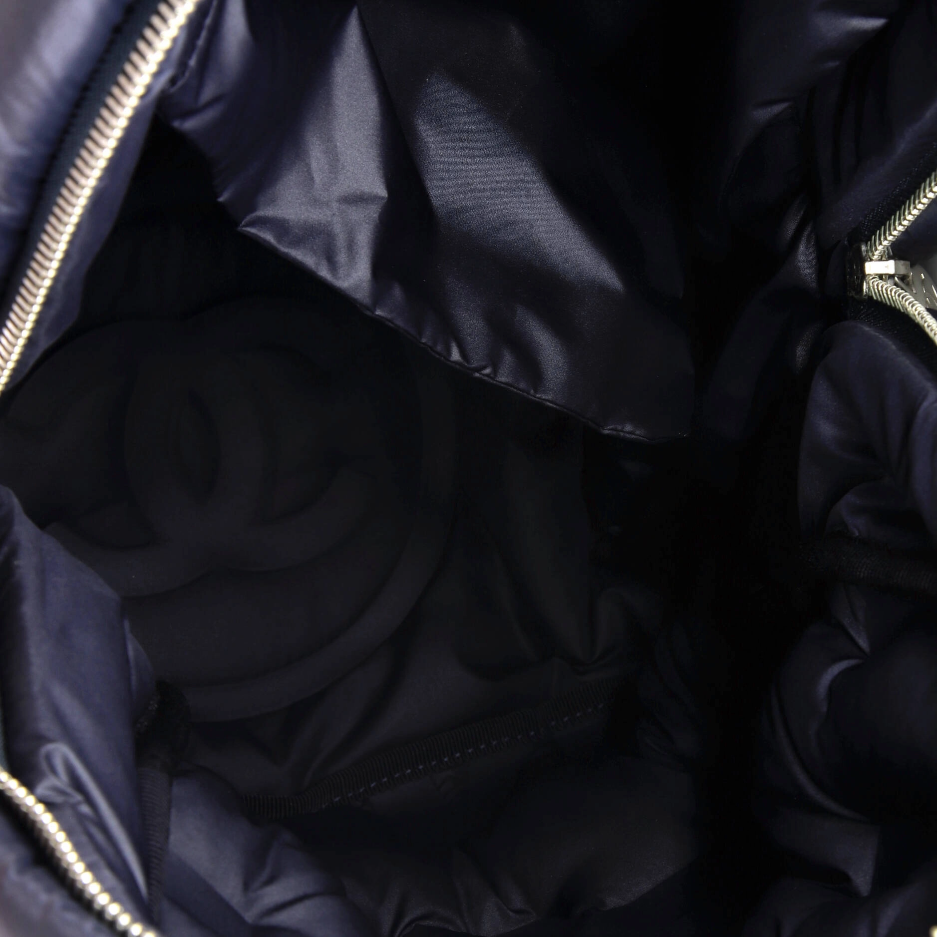 Doudoune Backpack Embossed Nylon with Tweed Medium