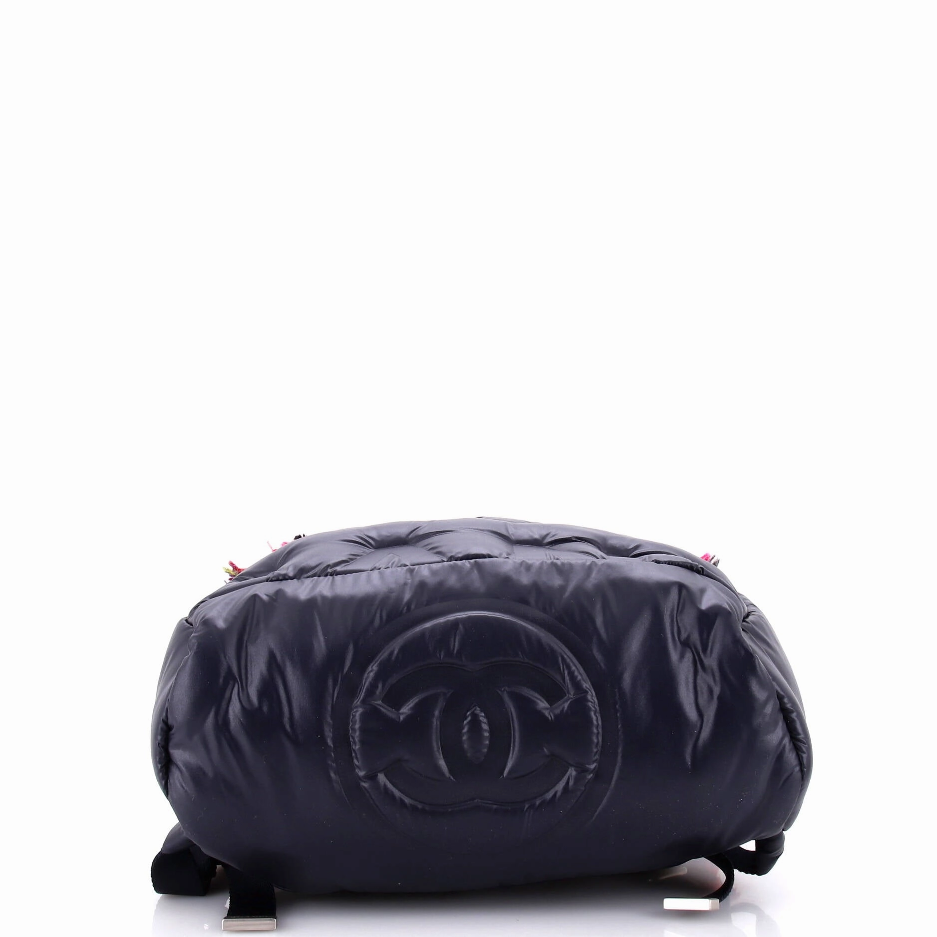 Doudoune Backpack Embossed Nylon with Tweed Medium
