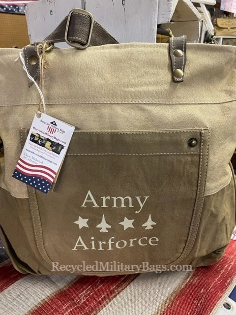 Dual Military Branch - Two Tone Tote! Custom Print Order with Your Choice of Branches