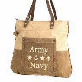 Dual Military Branch - Two Tone Tote! Custom Print Order with Your Choice of Branches