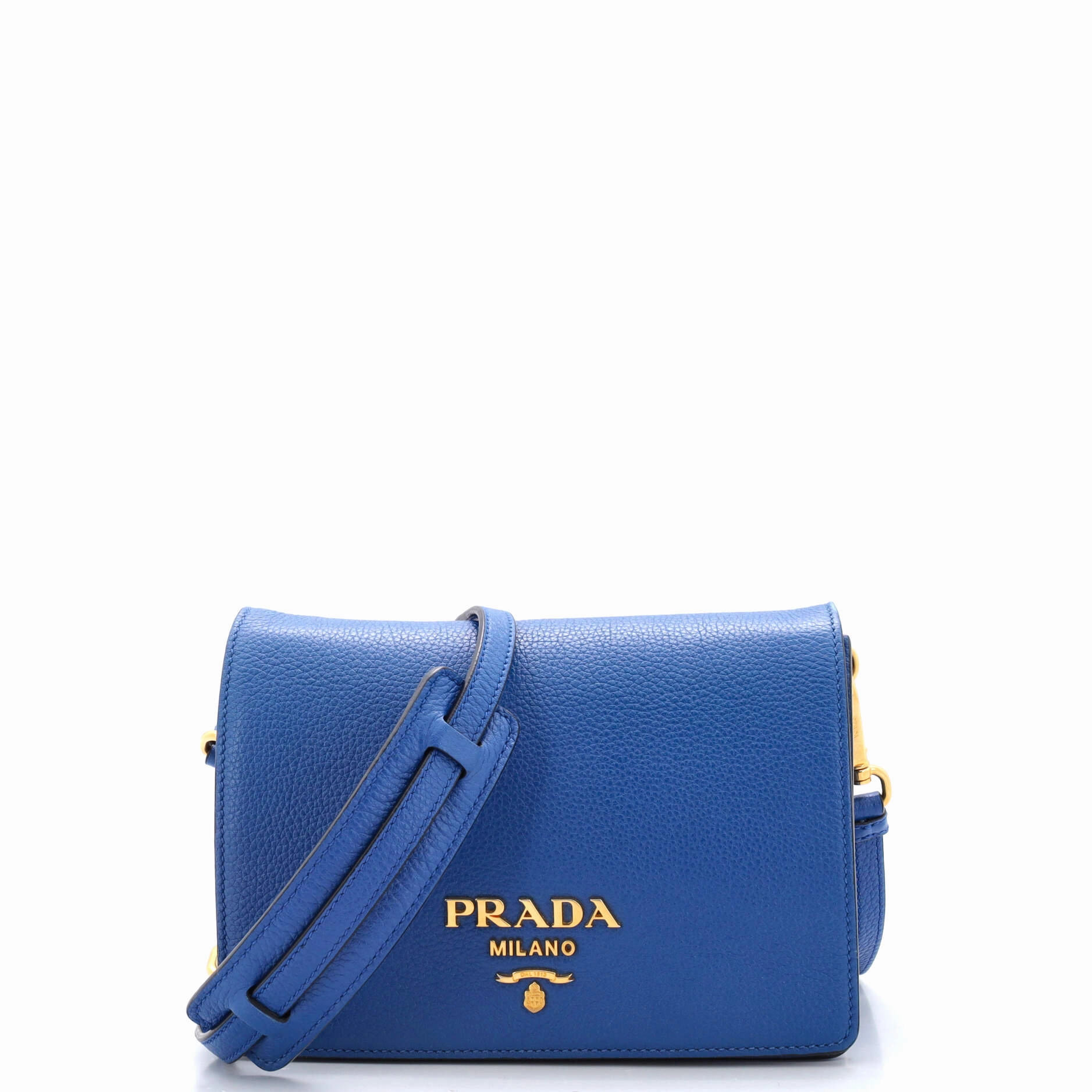 Dual Strap Flap Crossbody Bag Vitello Daino Small
