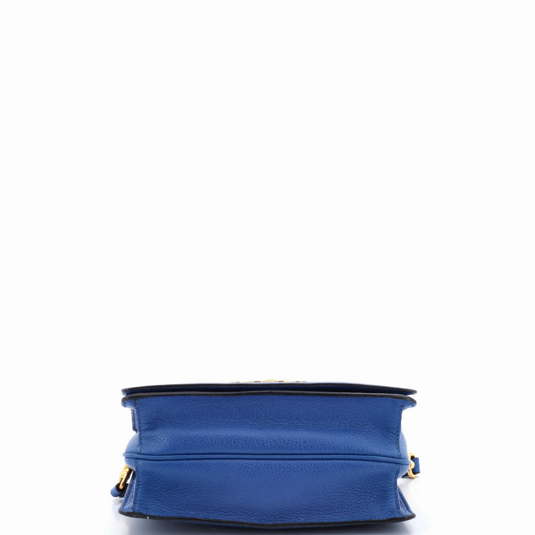 Dual Strap Flap Crossbody Bag Vitello Daino Small