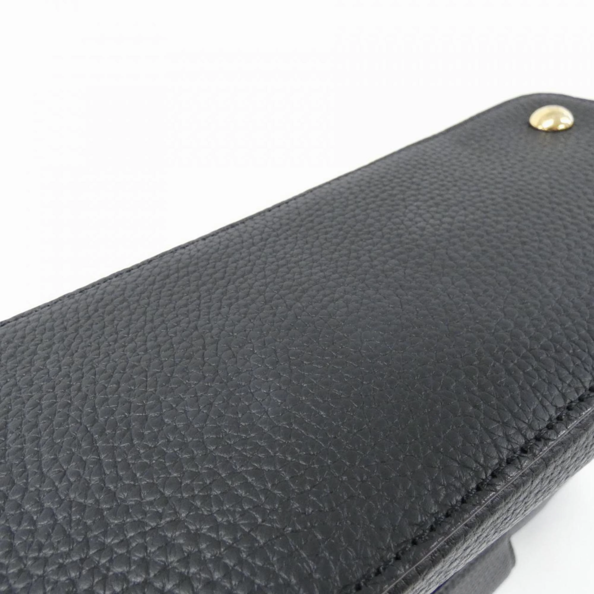 Elegant Leather Capucines Bag with Dust Bag and Shoulder Strap