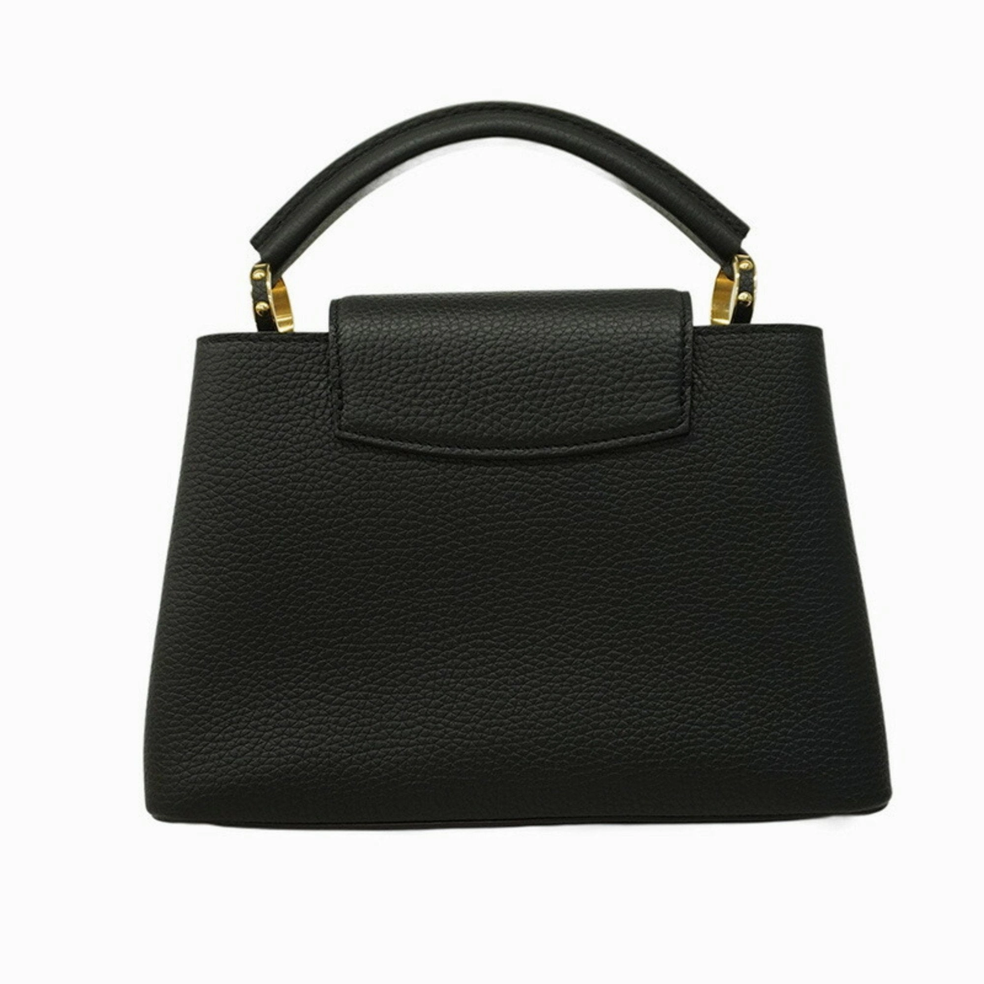 Elegant Leather Capucines with Dust Bag and Shoulder Strap