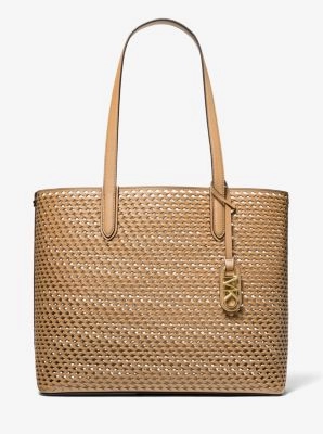 Eliza Extra-Large Hand-Woven Leather Tote Bag