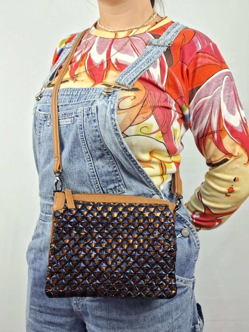 Elk Woven Midnight Shimmer Crossbody Bag