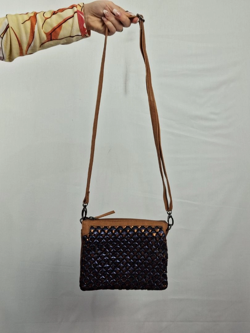 Elk Woven Midnight Shimmer Crossbody Bag