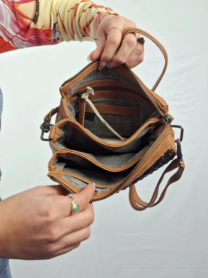 Elk Woven Midnight Shimmer Crossbody Bag