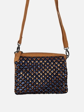 Elk Woven Midnight Shimmer Crossbody Bag