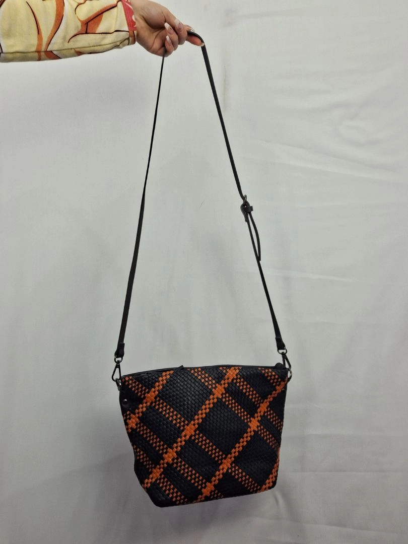 Elk Woven Mini Crossbody Bucket Bag