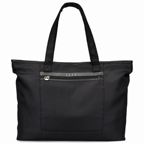 ELLE Rendezvous 38L Twill Weekender Tote Bag | Black