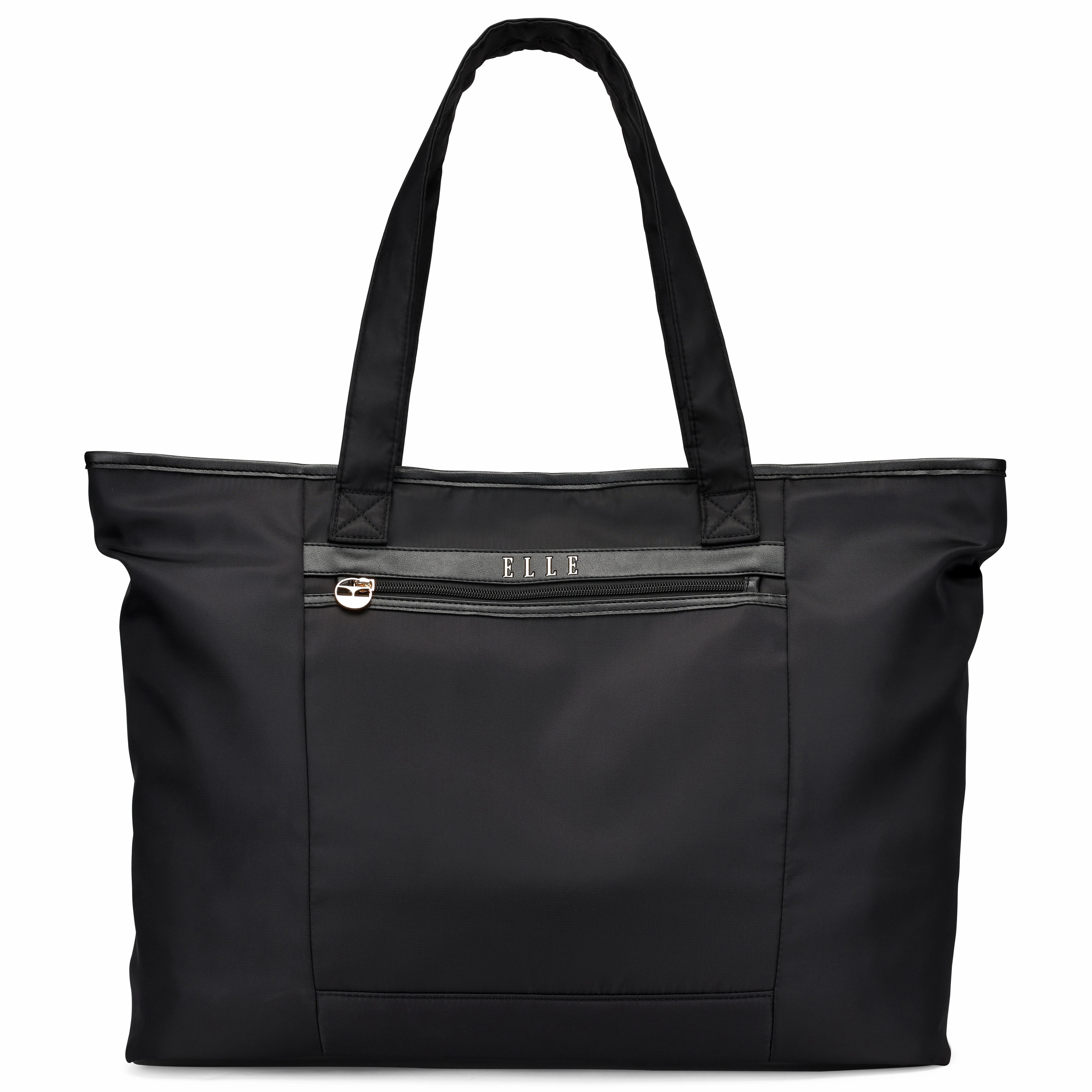 ELLE Rendezvous 38L Twill Weekender Tote Bag | Black